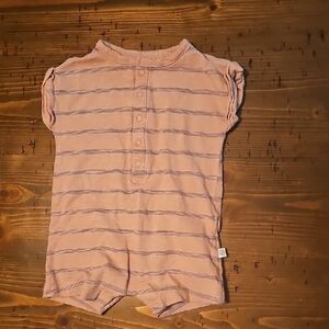 Carter's Organic Peach Romper with Stripes